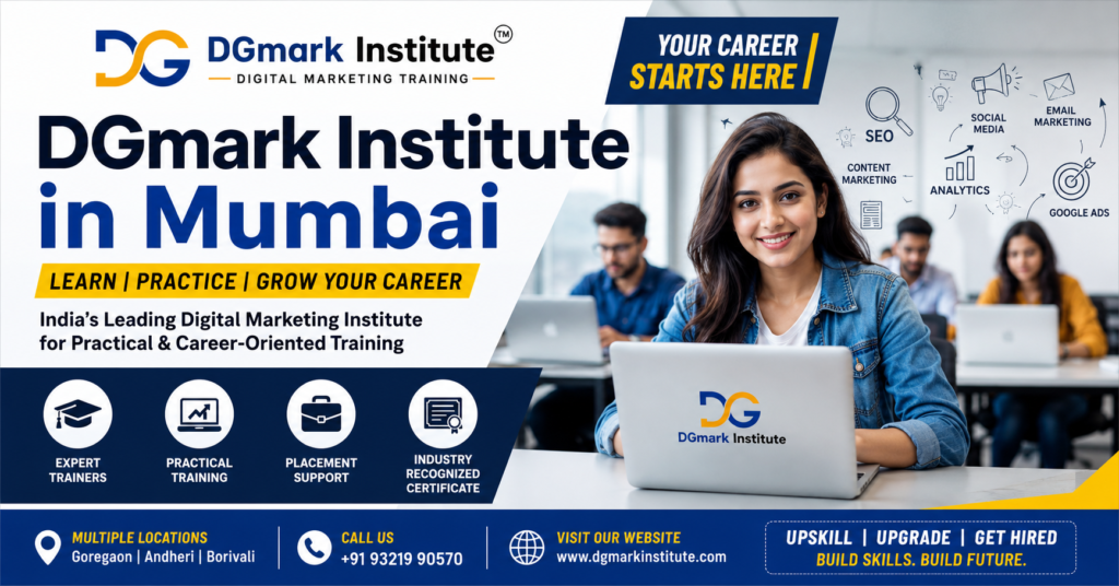 DGmark Institute in Mumbai: Complete Guide to Courses, Founder, Fees, Placements & Career Opportunities (2026)